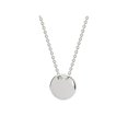 thumbnail image 1 of Silver Rhodium Plated Engravable 10 mm Disc Pendant Necklace  15.5 Plus 1.5 in., 1 of 1