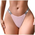 thumbnail image 1 of Silver Ribbon T-Shorts Fashion Thongs for Women Panties for Women Underwear, 1 of 5