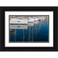 thumbnail image 1 of Silver, Richard 14x11 Black Ornate Wood Framed with Double Matting Museum Art Print Titled - Marseille Boats I, 1 of 4