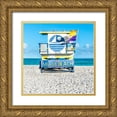 thumbnail image 1 of Silver, Richard 15x15 Gold Ornate Wood Framed with Double Matting Museum Art Print Titled - Miami Beach II, 1 of 4