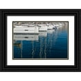 thumbnail image 1 of Silver, Richard 18x13 Black Ornate Wood Framed with Double Matting Museum Art Print Titled - Marseille Boats I, 1 of 4