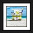 thumbnail image 1 of Silver, Richard 26x26 Black Ornate Wood Framed with Double Matting Museum Art Print Titled - Miami Beach VII, 1 of 4