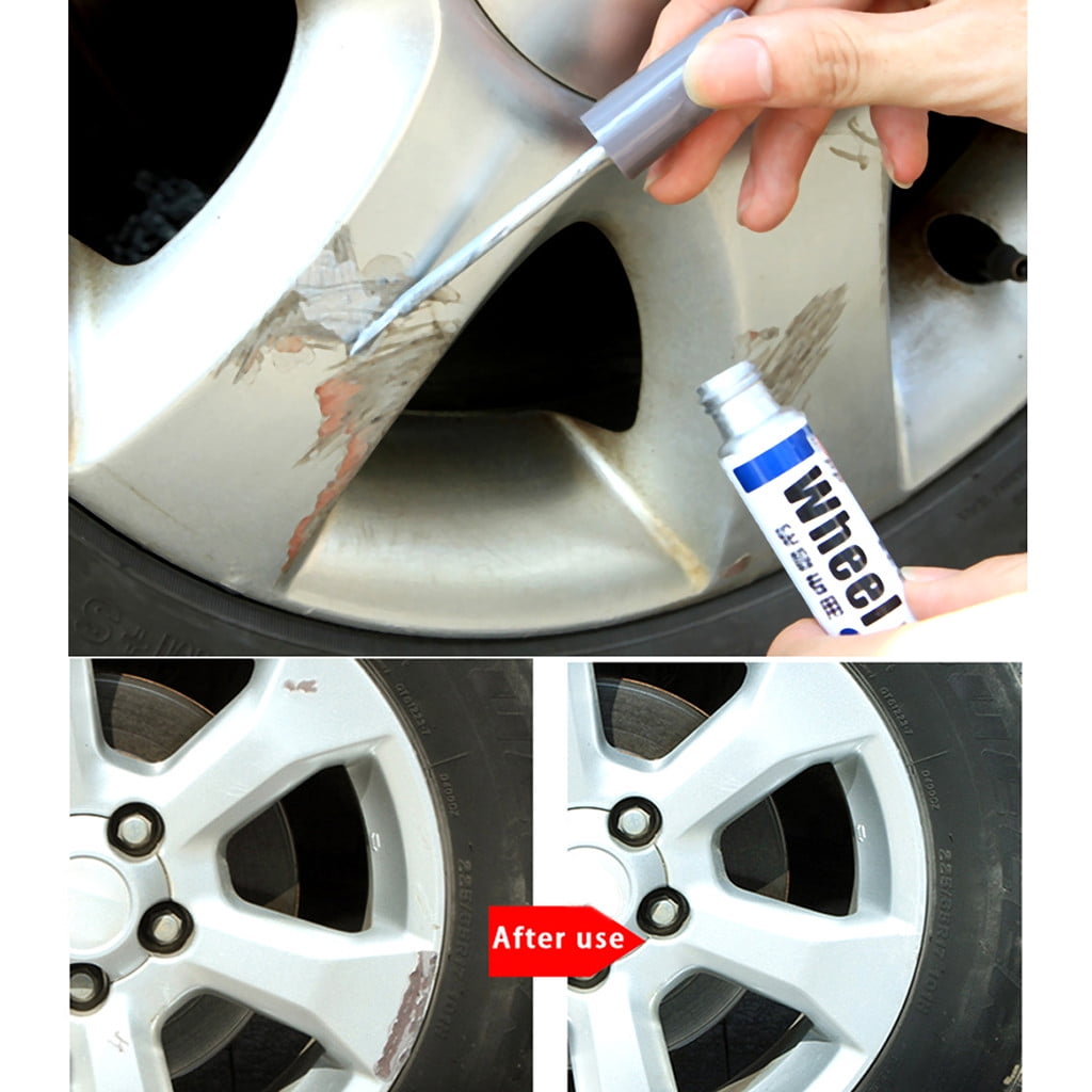 Silver Rim Touch Up Paint,Wheel Touch Up Kit Wheel Paint Rim Paint Pen Rim Paint For Car Wheel