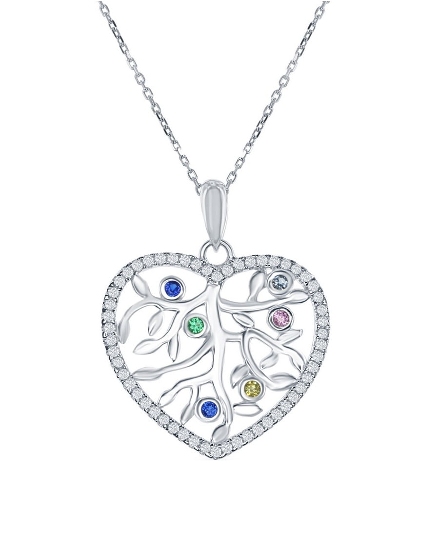 Upside down store heart necklace