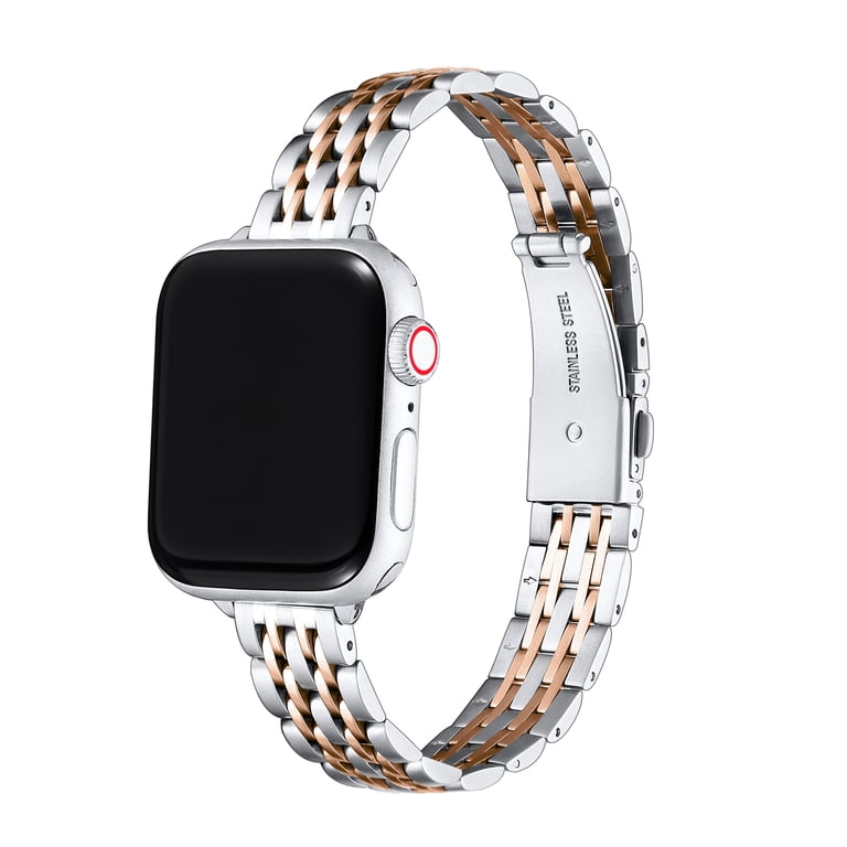 Gold and Silver Chain Link Watch Kendall + Kylie Silver/Gold Chain Link Metal Strap Analog  main image 4