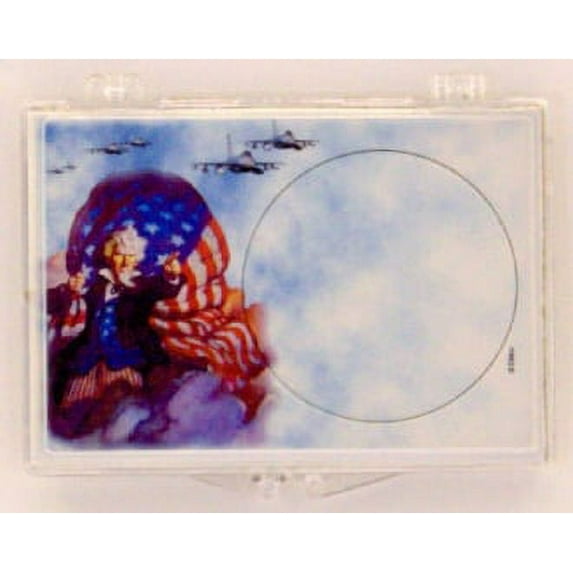 Silver Round - Uncle Sam 2X3 Coin Snap Lock Holders