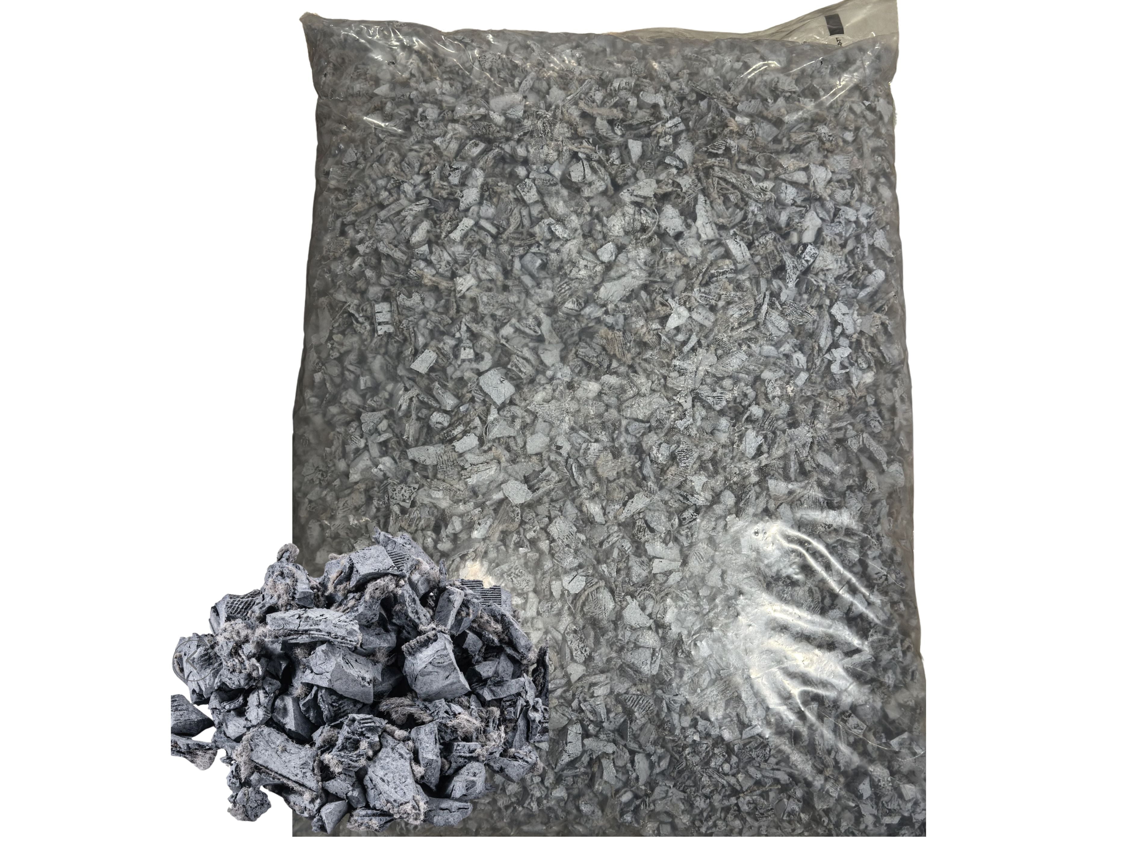 Viagrow 1.5 Cubic Feet Silver Rubber Playground and Landscape Mulch