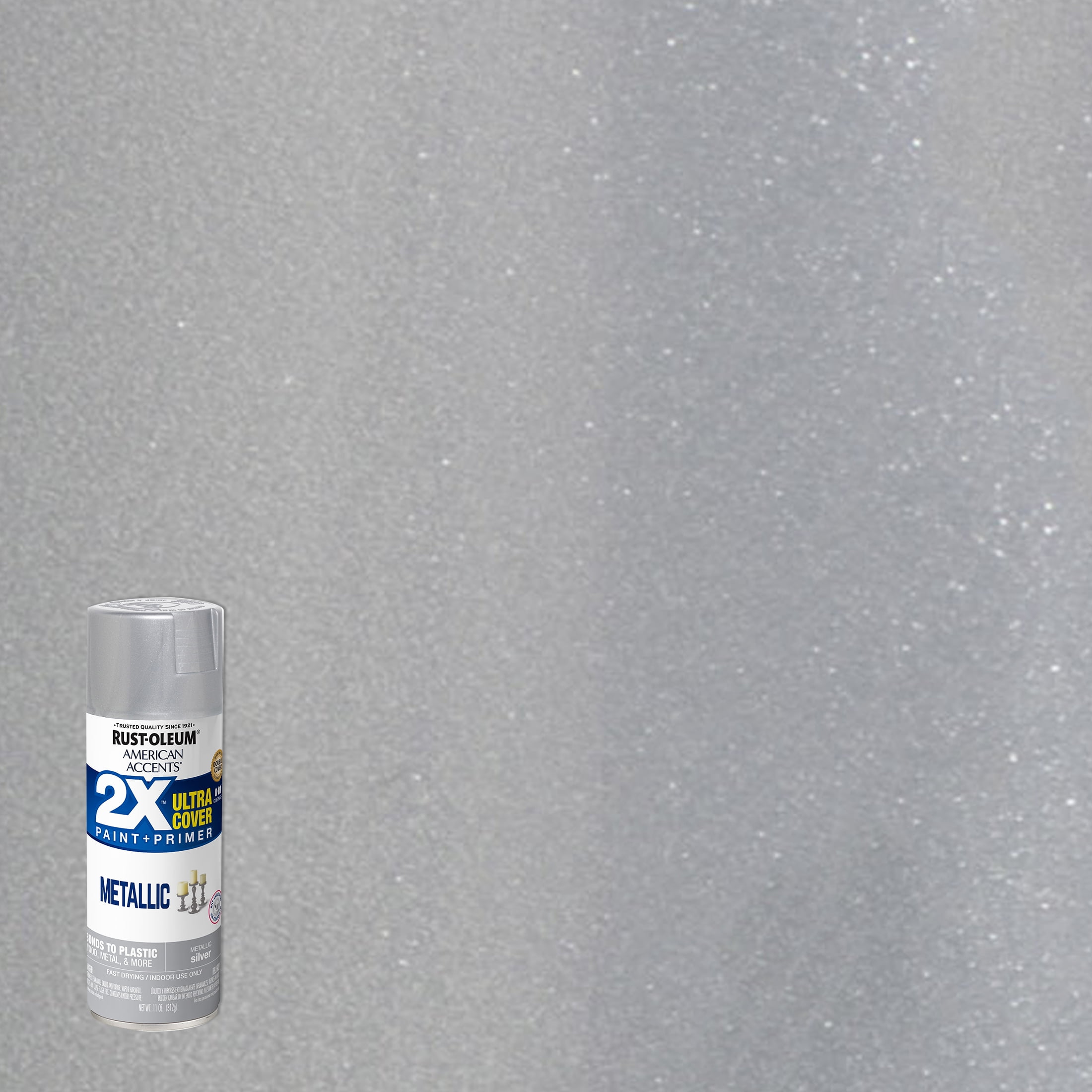Silver, RustOleum American Accents 2X Ultra Cover Metallic Spray Paint