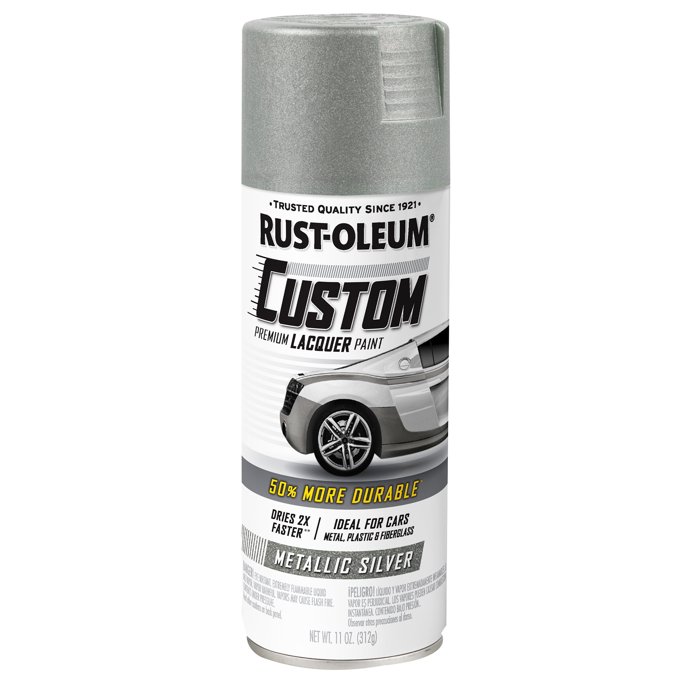 Rust-Oleum Metallic Silver Custom Automotive Paint - 11 oz