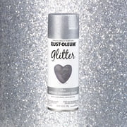 Silver, Rust-Oleum Glitter Spray Paints-301814, 10.25 oz