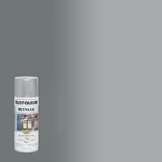 Silver, Rust-Oleum Stops Rust Metallic Paint-7271830, 11 oz