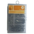 Silver Safety Pin Assortment, 140 Pieces