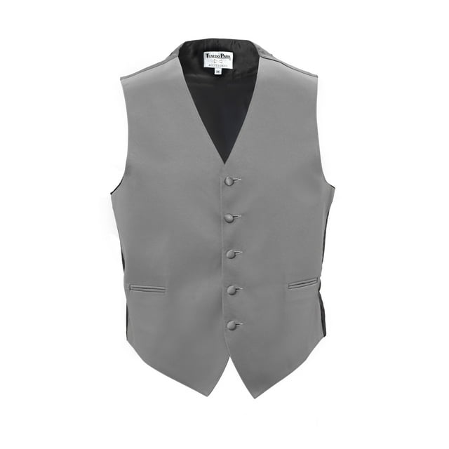 Silver Satin Fullback Vest