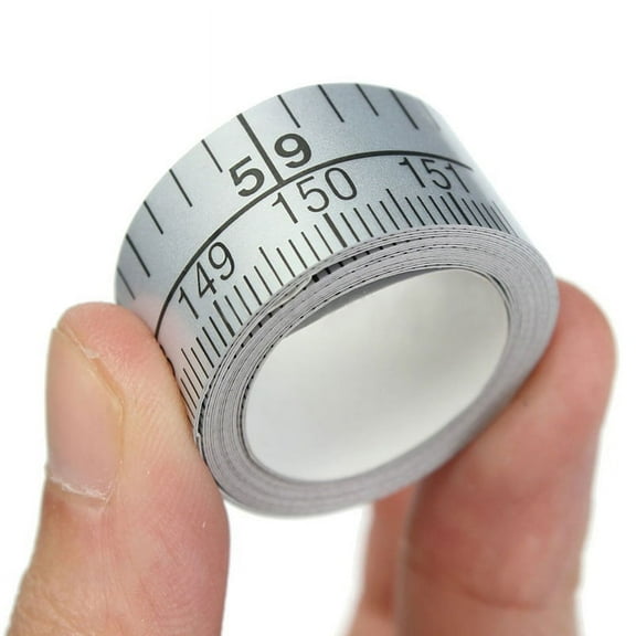 Silver Self Adhesive Measure Tape Vinyl Ruler Sewing Sticker