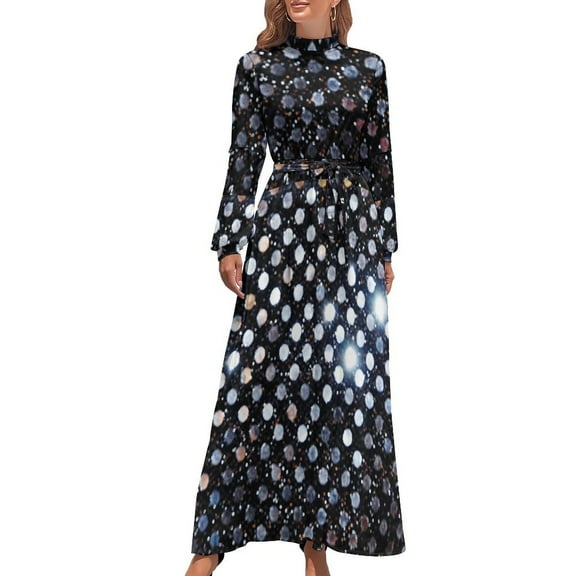 Silver Sequins Long Dress festival outfit women Woman dresses