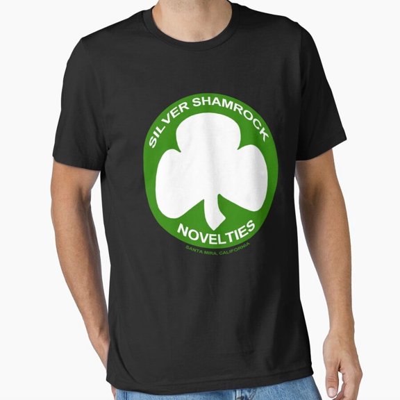 Silver Shamrock Novelties Traditional White Shamrock H34270 Unisex T-Shirt, Up to 5XL Available