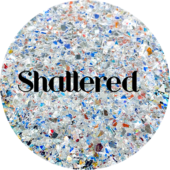 Silver Shards Irregular Cut Glitter Shape Polyester Glitter | Craft Glitter | Glitter for Arts & Crafts | Tumblers | Cosmetics | Nails | Epoxy Resin Art | Slime | DIY | Body Glitter | 1 oz Bag