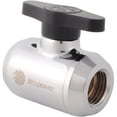 thumbnail image 1 of Bitspower G1/4" Mini Valve with Black Handle, Silver Shining Body, 1 of 3