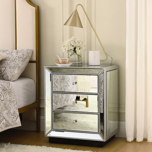 Silver Shiny Surface - Fully Assembled - Bedside Use - Hold Alarm Clock