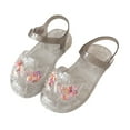 thumbnail image 1 of Silver Shiny Water Shoes For Girls With Toe Guard And Lightweight Design, Suitable For Beach And Pool Use, Summer Play, And Outdoor Adventures, 1 of 6