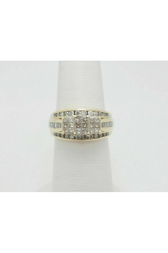 2Ct Princess Cut Engagement Wedding Bridal Ring 14K Yellow Gold Finish