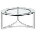 thumbnail image 1 of Silver Signet Stainless Steel Coffee Table, 1 of 4