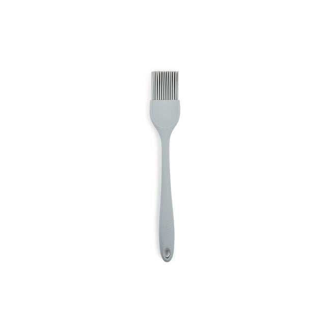 Core Kitchen Silver Silicone Basting Brush with Nickel Finish