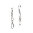 thumbnail image 1 of Silver Skyler Chain Post Earrings, 1 of 2