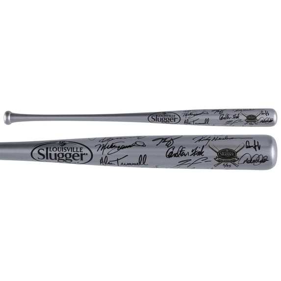 Silver Slugger Autographed Bat with 33 Signatures - Limited Edition of 25 - Fanatics Authentic Certified