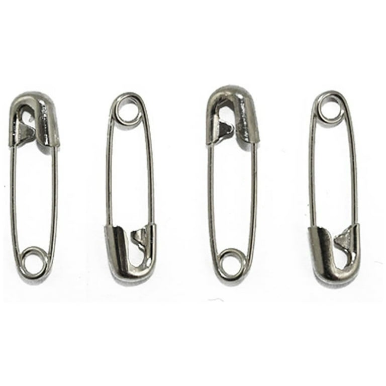  60pcs Large Safety Pins 2.75 Silver Spring Lock Pins