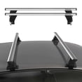 thumbnail image 1 of Fits 2017-2019 Fiat 500 Top Roof Racks Cross Bars 2Pcs Gray Aluminium, 1 of 12