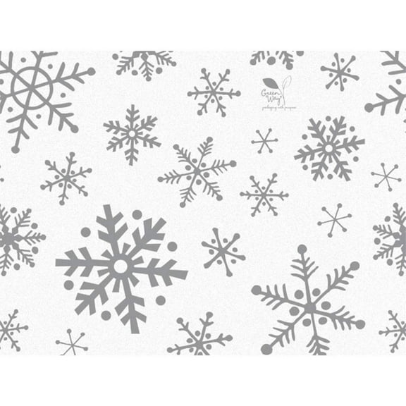 Silver Snowflakes Tissue Paper - 20in. X 30in. Size - 12 Sheets (P1313)