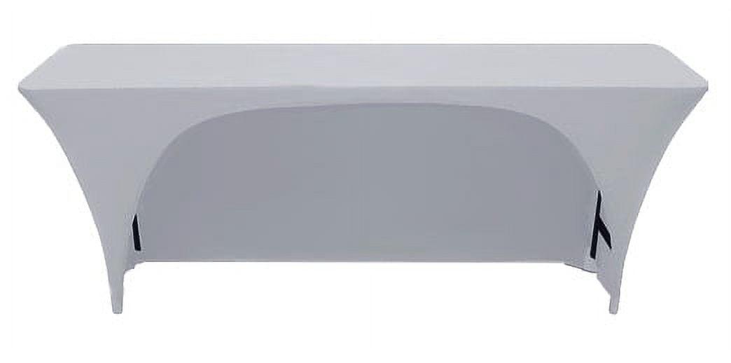 Silver Spandex 6 Foot x 18 Inches - Narrow Classroom Open Back ...