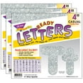 thumbnail image 1 of Silver Sparkle 4" Casual Combo Ready Letters®, 3 Packs, 1 of 2