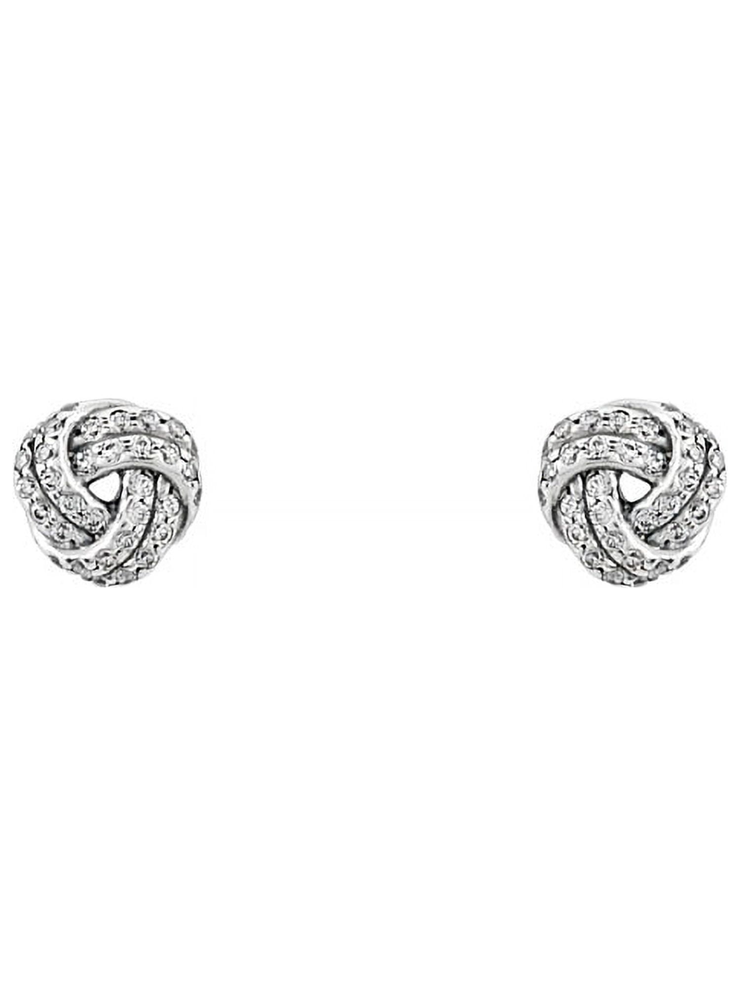 Pandora shimmering knot stud earrings deals
