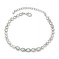 thumbnail image 1 of Silver Sparkly CZ Stone Summer Anklets For Women, 1 of 1
