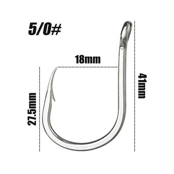 Silver Spinner Spoon Hook Sequins 2Pcs Durable Fishing Hooks (61 Characters)