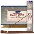 thumbnail image 1 of Silver Spirit Incense Sticks And Incense Stick Holder Bundle Insence Insense Satya Incense, 1 of 4