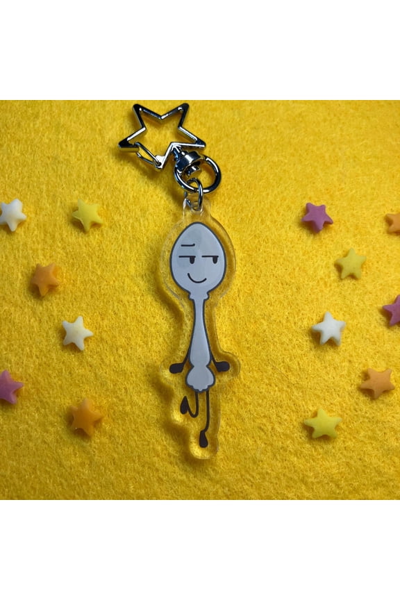 Silver Spoon Double-Sided Keychain - Inanimate Insanity - Object Show (1 keychain)