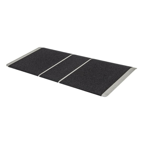 Silver Spring 2-5/8in High, 36in Wide Solid Aluminum Mobility Threshold Ramp for Wheelchairs, Scooters, and Power Chairs