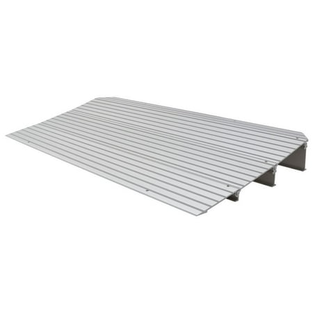Silver Spring 3-1/4in High Aluminum Mobility Threshold Ramp for Wheelchairs, Scooters, and Power Chairs