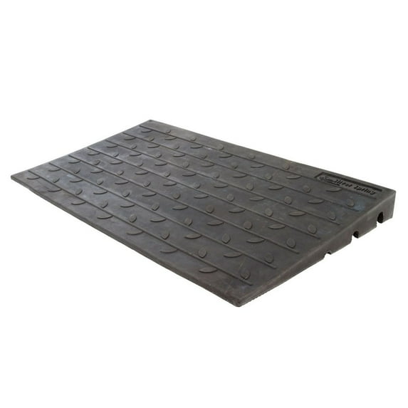 Silver Spring 3" Maximum Riser, Rubber 3 Channel Threshold Ramp, Black