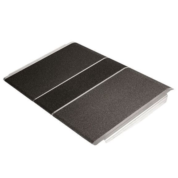 Silver Spring 4in High, 36in Wide Solid Aluminum Mobility Threshold Ramp for Wheelchairs, Scooters, and Power Chairs