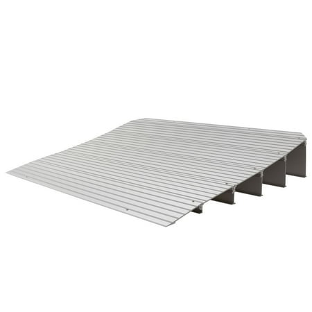 Silver Spring 5-1/4in High Aluminum Mobility Threshold Ramp for Wheelchairs, Scooters, and Power Chairs