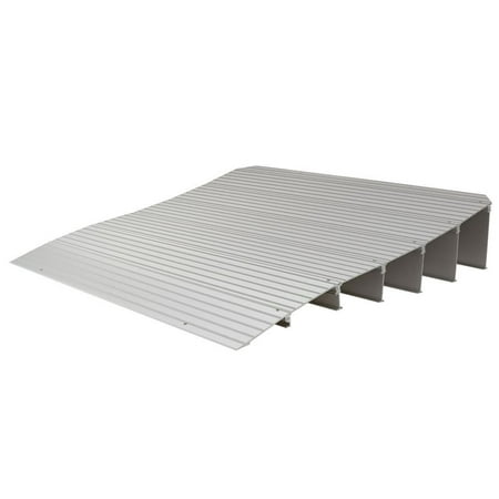 Silver Spring 6-1/4in High Aluminum Mobility Threshold Ramp for Wheelchairs, Scooters, and Power Chairs