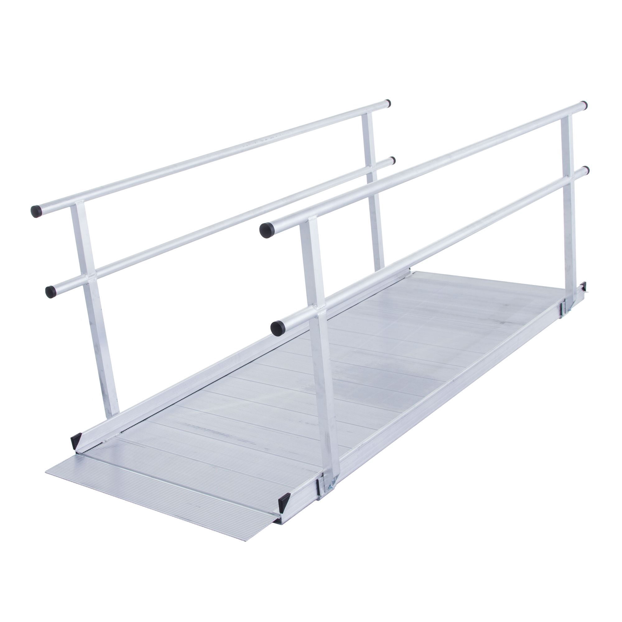 Silver Spring 8' Aluminum Wheelchair/Mobility Scooter Access Ramp with ...