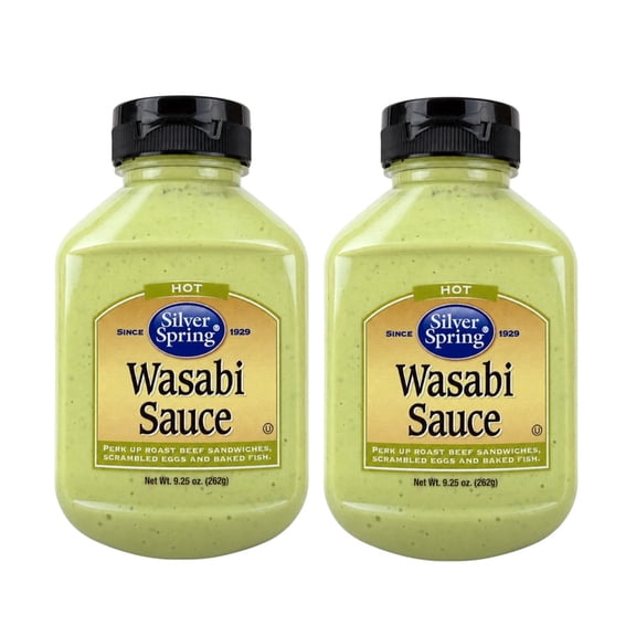 Silver Spring Hot Wasabi Sauce 9.25 Oz (2 Pack)