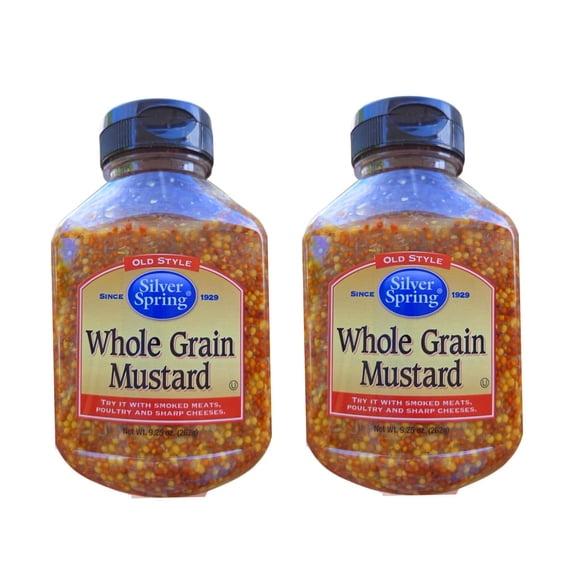 Silver Spring Old Style Whole Grain Mustard 9.25 Oz (2 Pack)