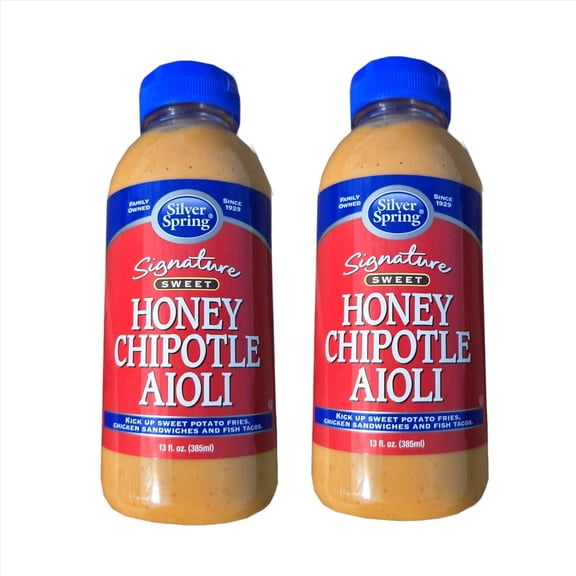 Silver Spring Signature Sweet Honey Chipotle Aioli  13 Fl Oz (2 Pack)