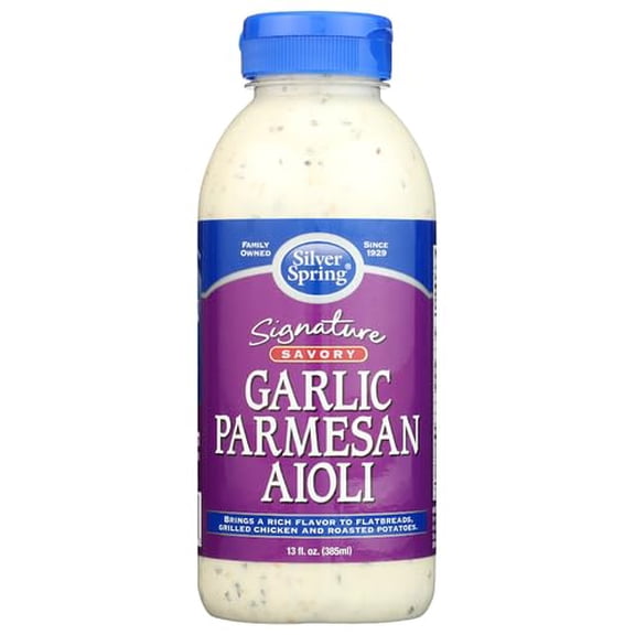 Silver Springs - Garlic Parmesan Aioli Sauce - 13 OZ, Case of 6